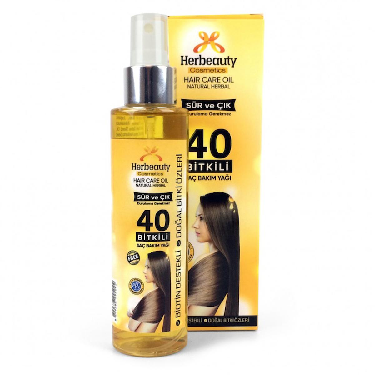 Herbeauty 40 Bitkili Saç Bakım Yağı 150 ml