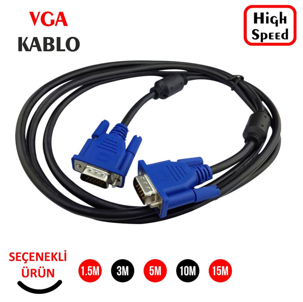 3 Metre VGA Görüntü Kablosu C-507 / PW-5023