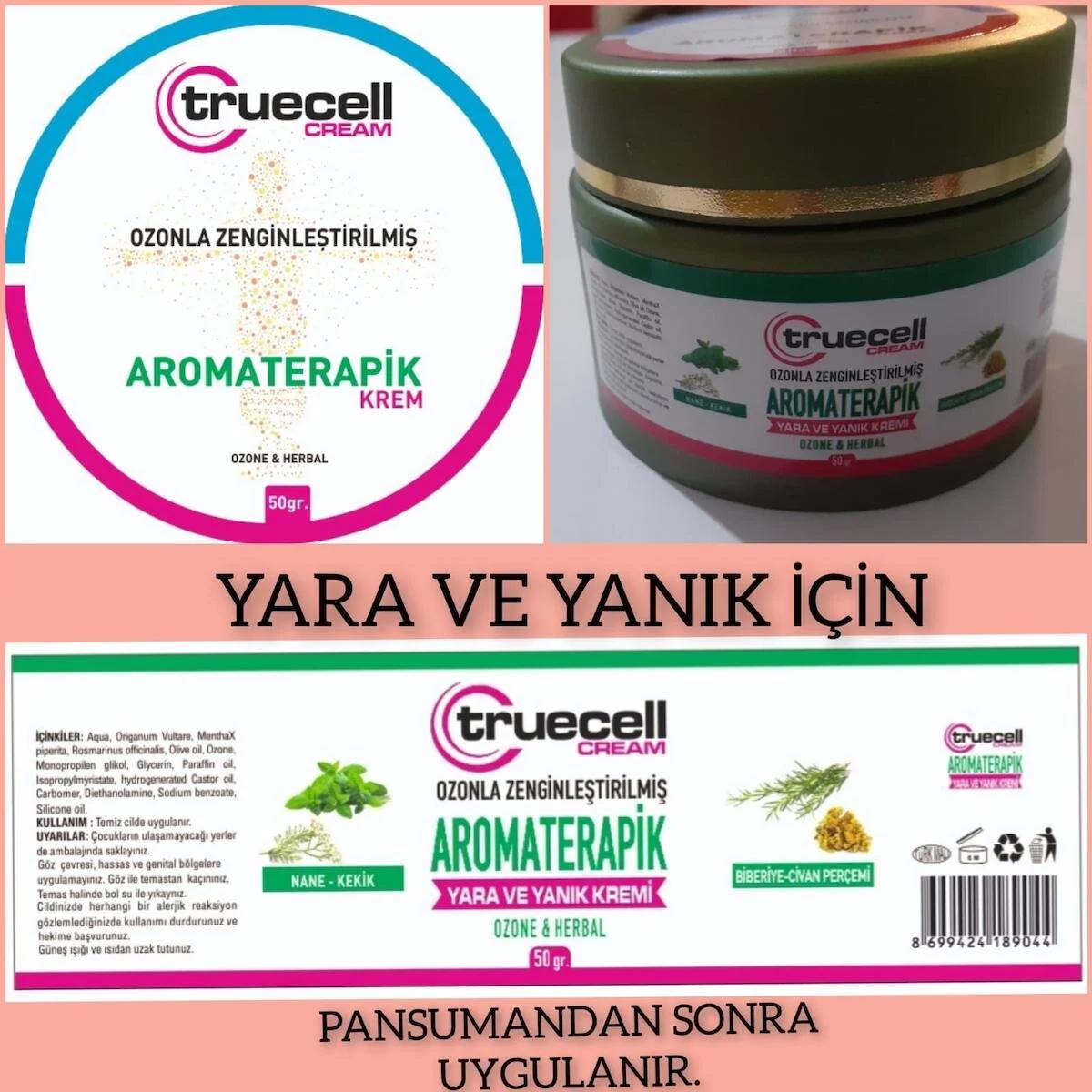 truecell Aromaterapik Yara Ve Yanık Kremi Ozonla Zenginleştirilmiş Özel Formül 50 ml