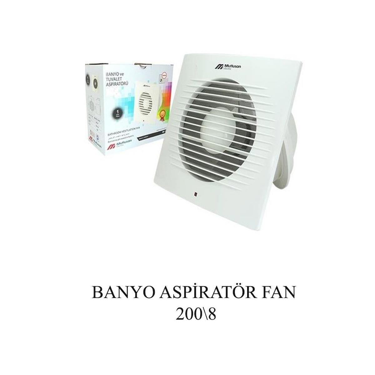 MUTLUSAN 200 8 BANYO ASPİRATÖR FAN