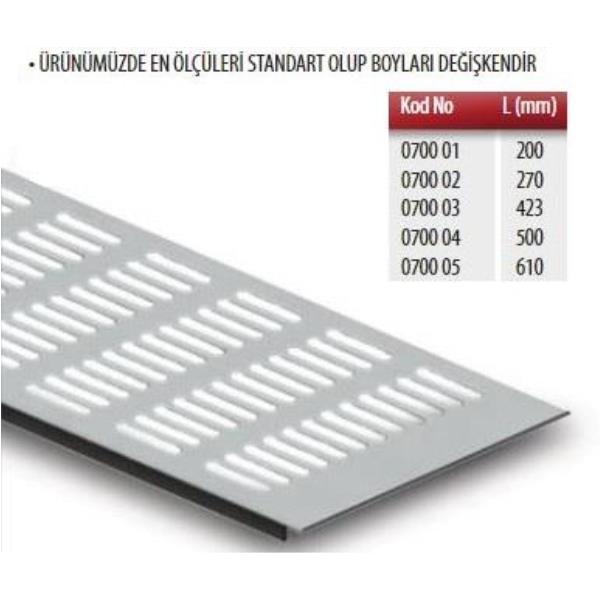 Albatur Alüminyum Menfez Koza 120X500Mm