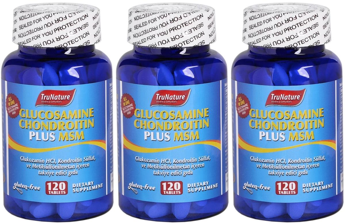 Trunature Glucosamine Chondroitin Plus Msm 3x120 Tablet Glukozamin Kondroitin