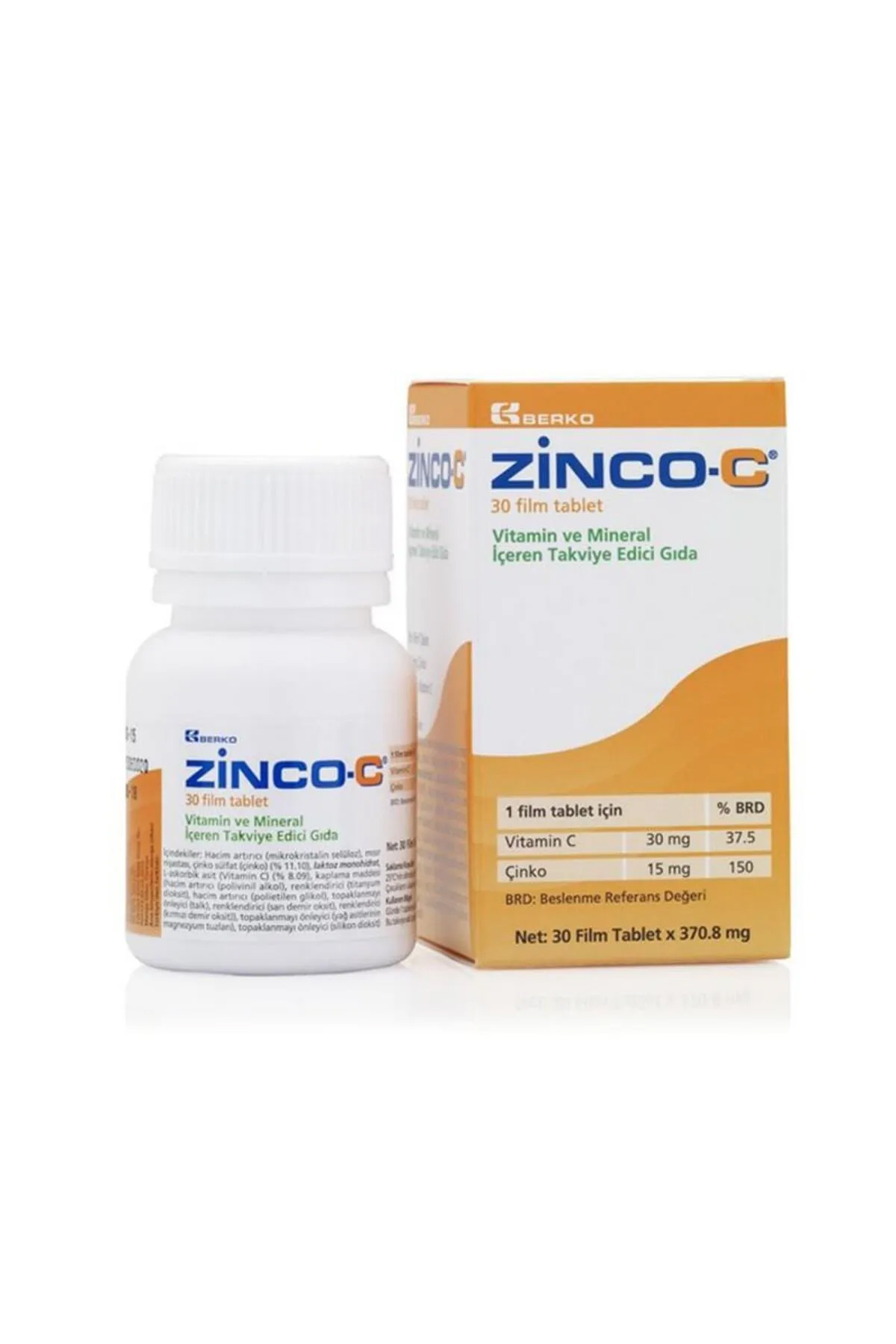 Zinco-c 15 Mg 30 Tablet