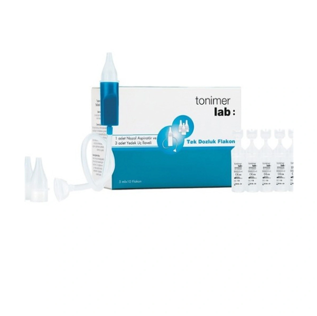 Tonimer Lab Burun Aspiratörü ve Tek Dozluk Flakon - 5 ml x 10 Flakon