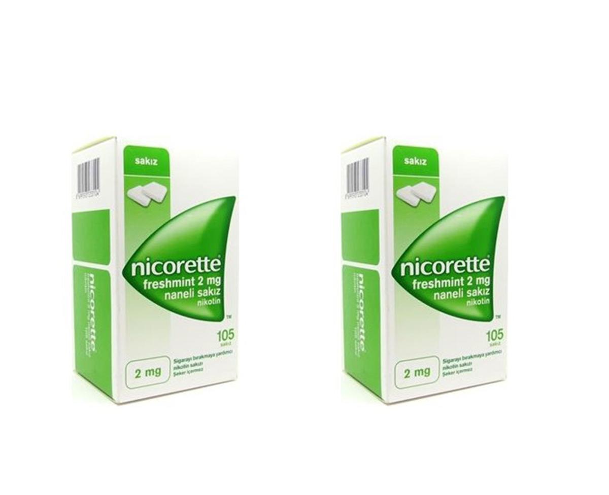 Nicorette Freshfruit 2 Mg Naneli Sakız 105 Adet 2 Kutu