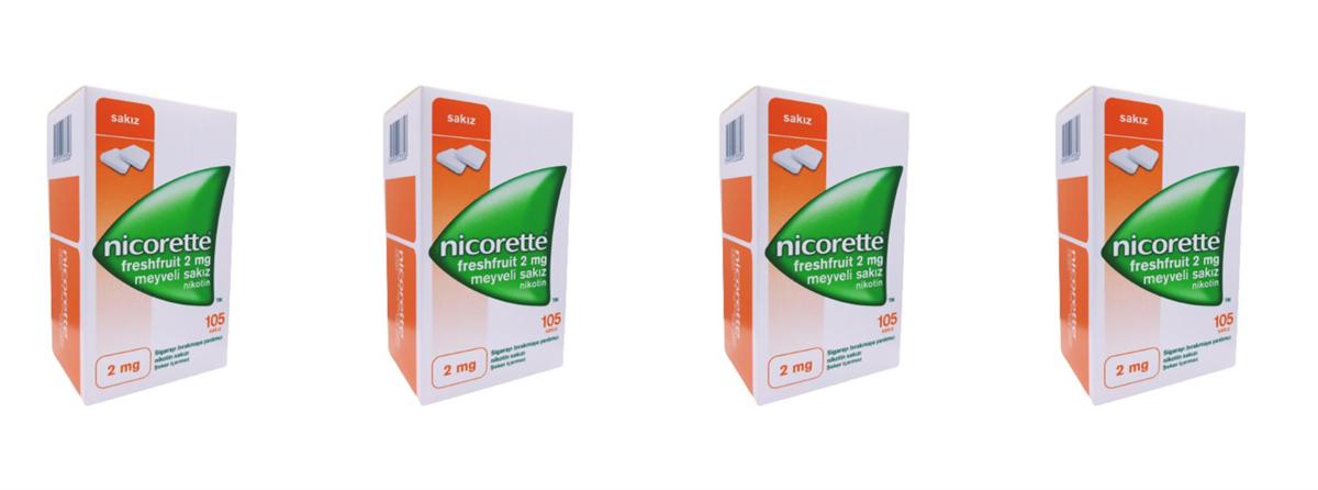 Nicorette Freshfruit 2 Mg Meyveli Sakız 105 Adet 4 Kutu