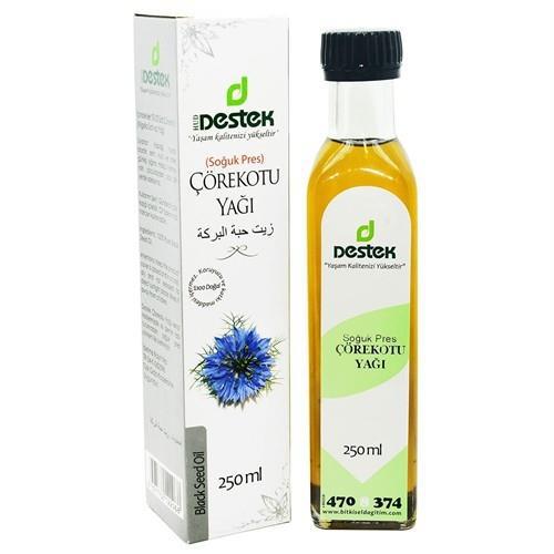 Destek Çörek Otu Yağı Çörekotu 250 ml Soğuk Pres