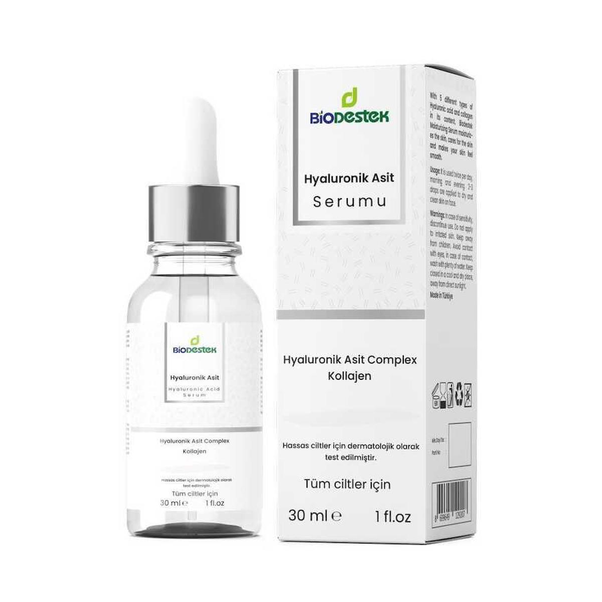 BİODESTEK NEMLENDİRİCİ HYALURONİK ASİT SERUMU 30 ML