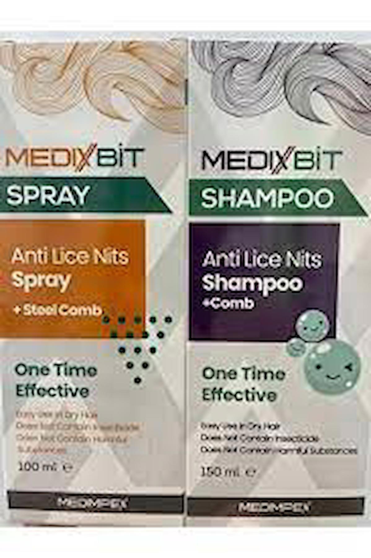 Medixbit Bit Set - Şampuan 100 ml + Sprey 100 ml - Metal Tarak Hediyeli