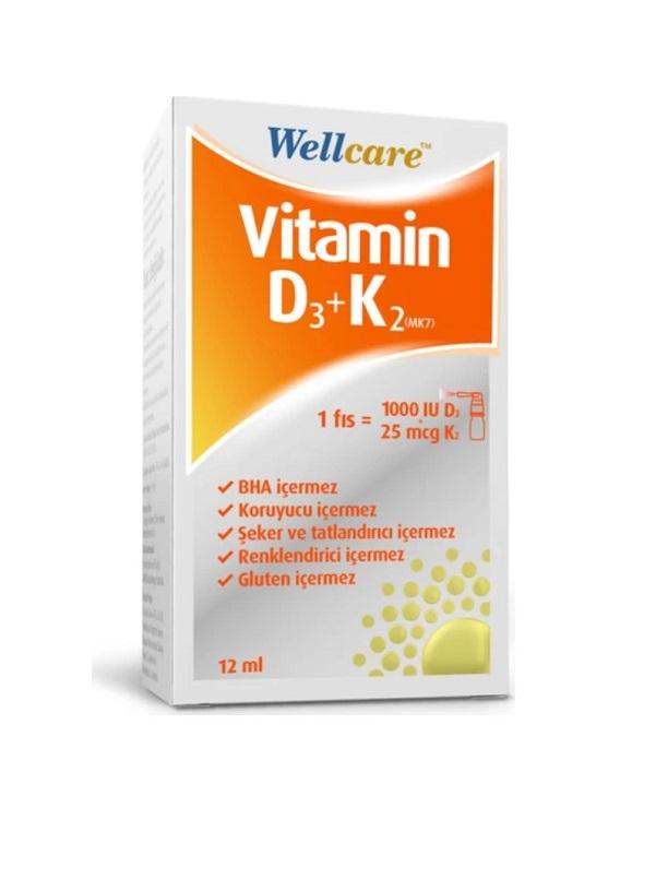 Wellcare D3K2 Oral Sprey 12 ml