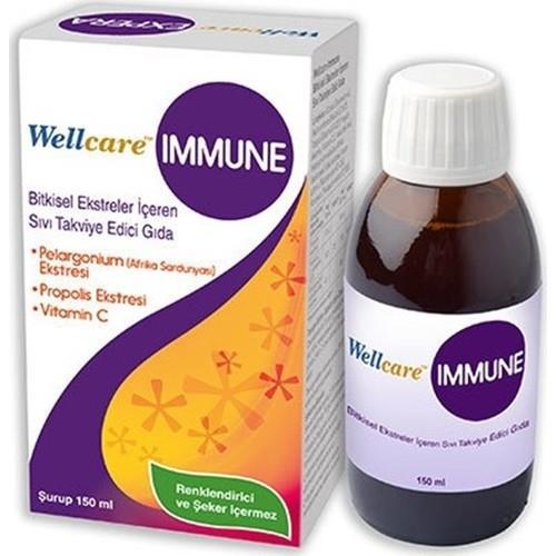 Wellcare İmmune Bitkisel Takviye Edici Şurup 150 ml