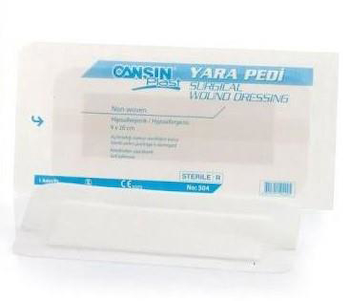 CANSINPLAST 9 CM X 10 CM NON WOVEN YARA PEDİ 502