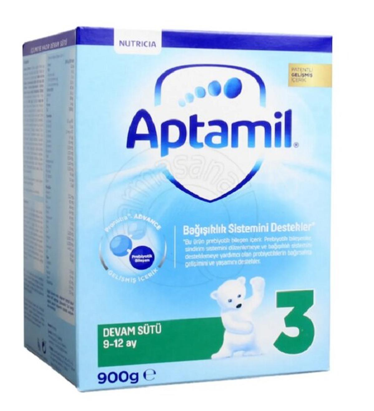 Aptamil Devam Sütü 9 - 12 Ay 3 Numara 900 gr