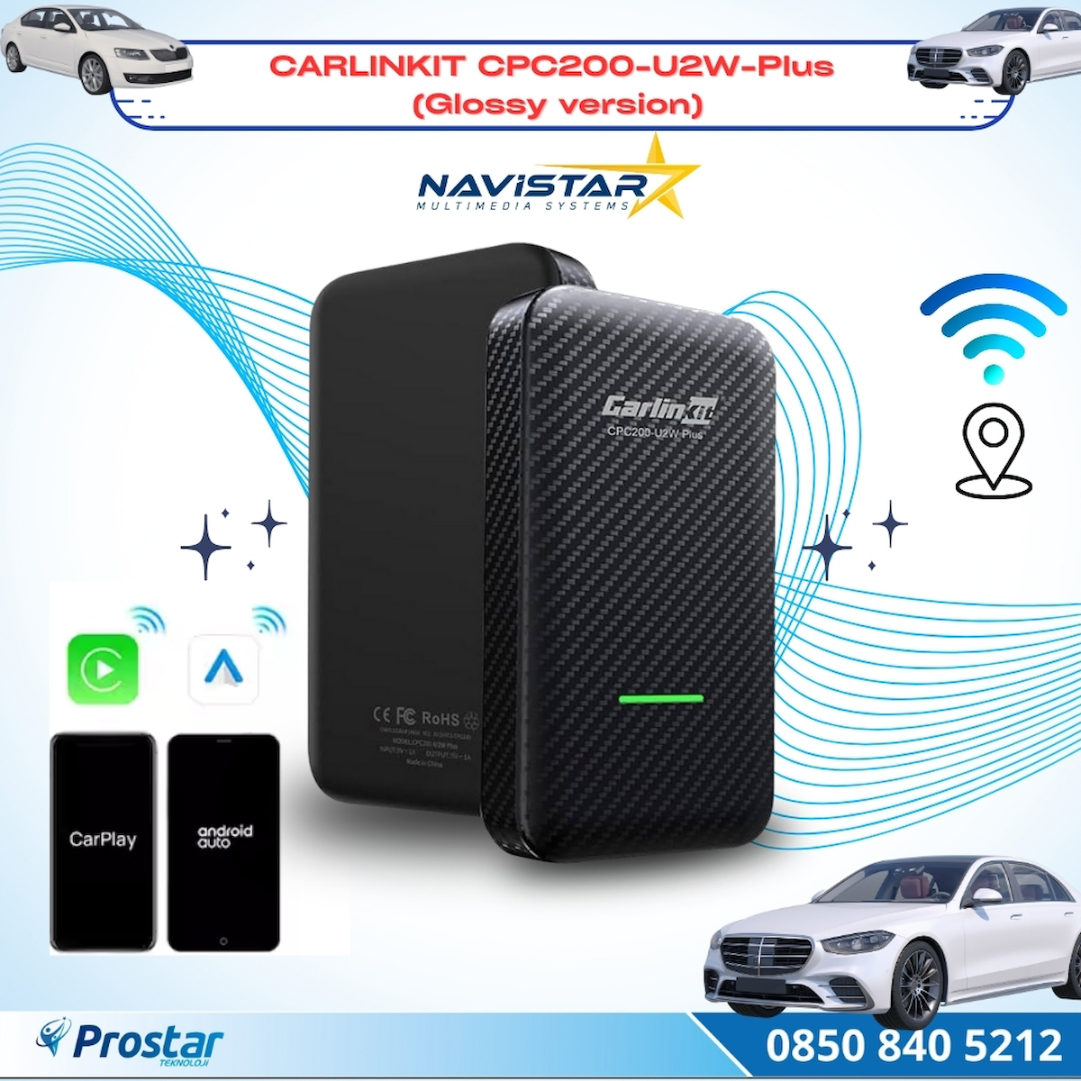 Carlinkit Carplay CPC-200-U2W-PLUS (Glossy Version) Fiyatları
