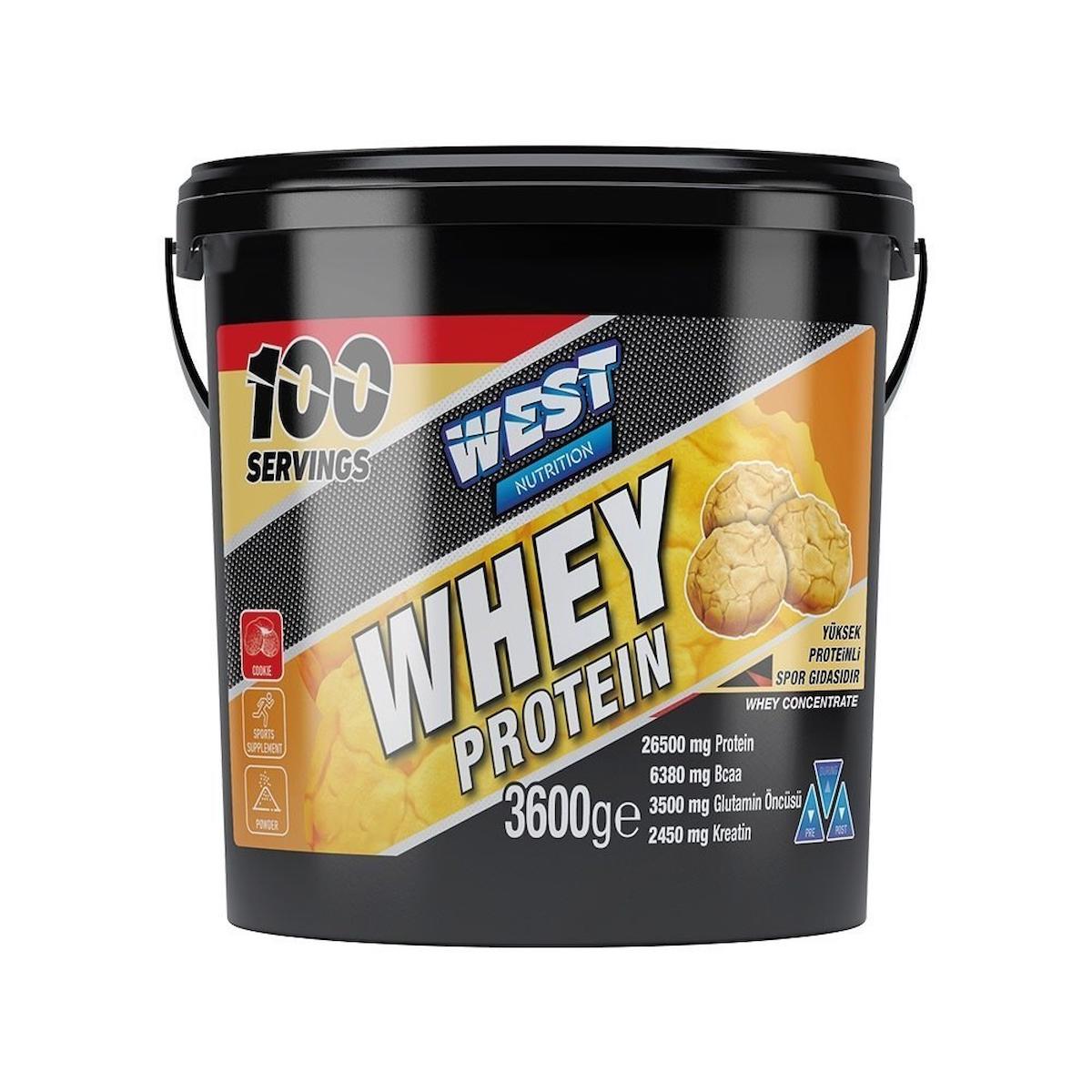 West Whey Protein 3600 gram - 100 Servis Çikolata