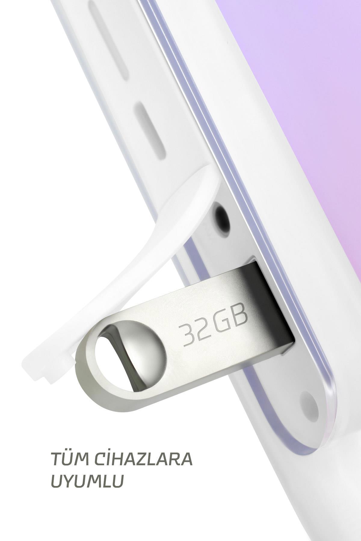 MAXRON 32 GB Flash Bellek Metal Gövde Ömür Boyu Garantili Güvenli Usb Bellek Data Traveler