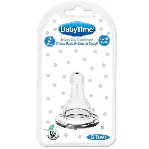 Babytime Silkon Klasik Biberon Emziği N.2