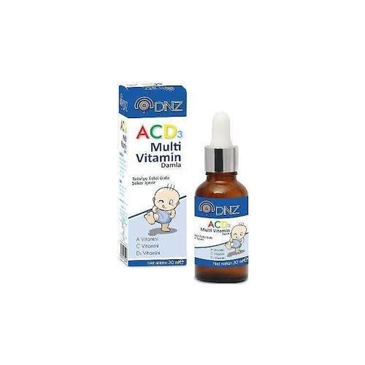 DNZ ACD3 MULTİVİTAMİN DAMLA 30 ML