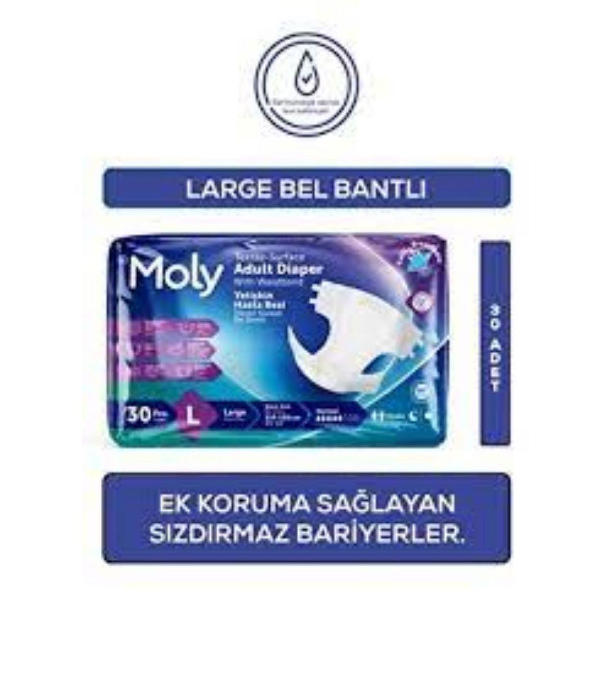 MOLY HASTA BEZİ BELBANTLI LARGE 30 LU