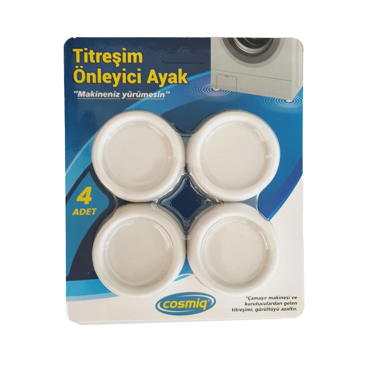 Cosmiq Çamaşır Makinesi Titreşim Önleyici Ayak 4'lü Set