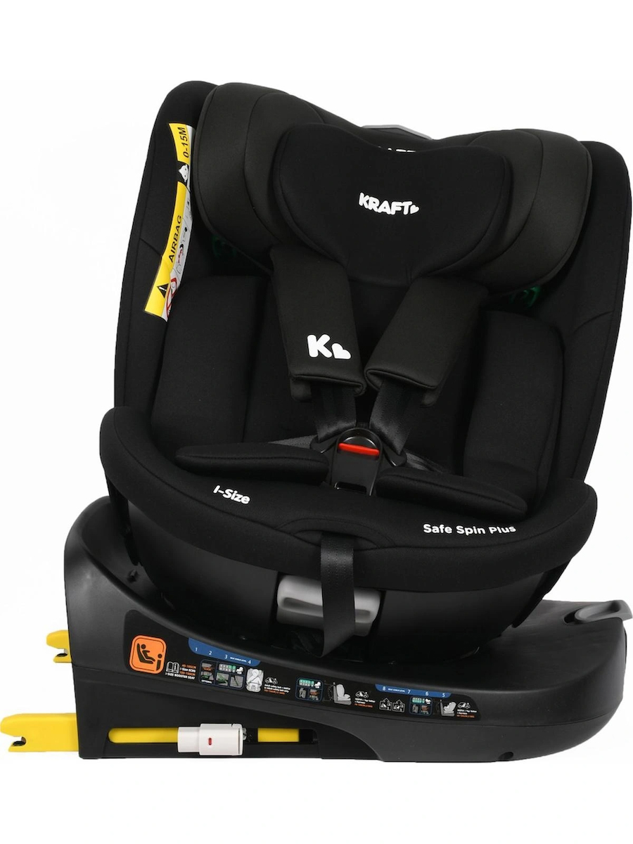 Kraft Safe Spin Plus I-Size Oto Koltuğu 0-36 kg Siyah