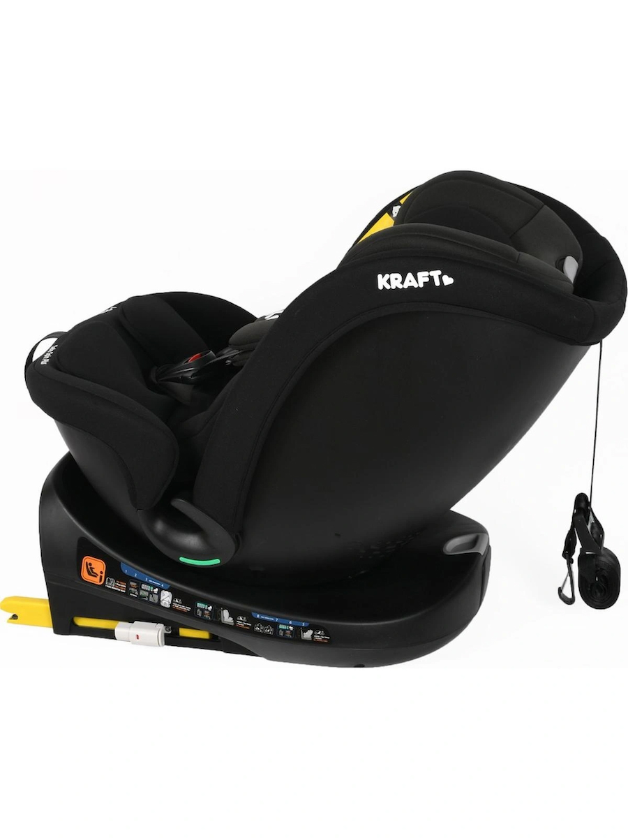 Kraft Safe Spin Plus I-Size Oto Koltuğu 0-36 kg Siyah