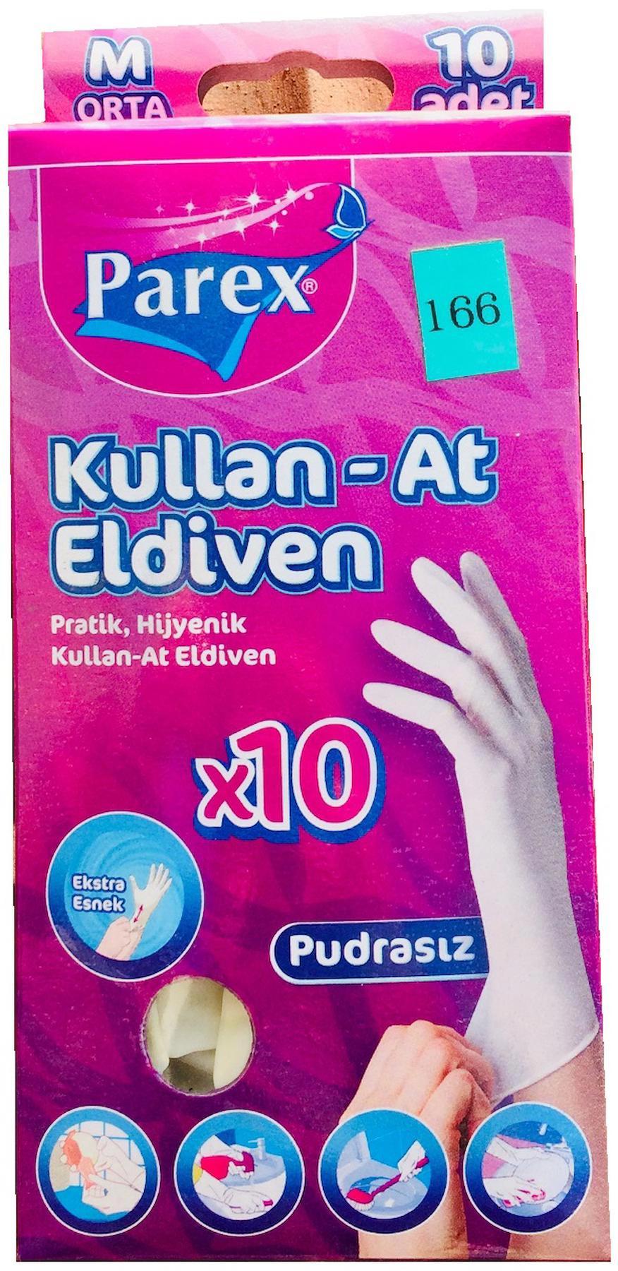 Parex Kullan-At Pudrasız Eldiven M . 10 Adet