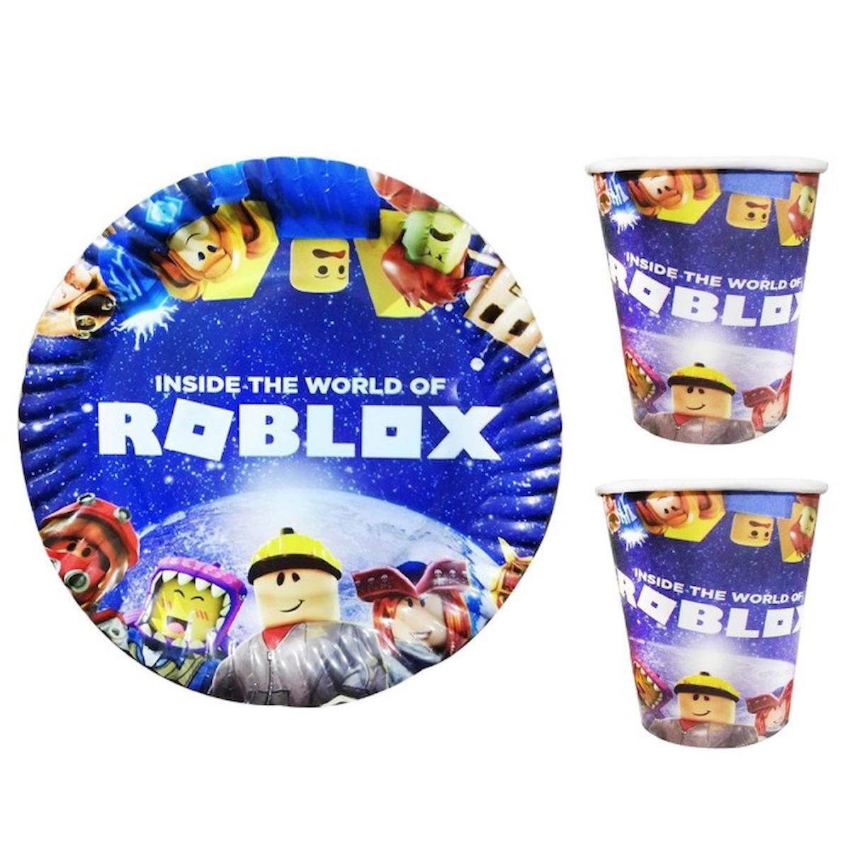 Roblox Karton Tabak Bardak 8 li