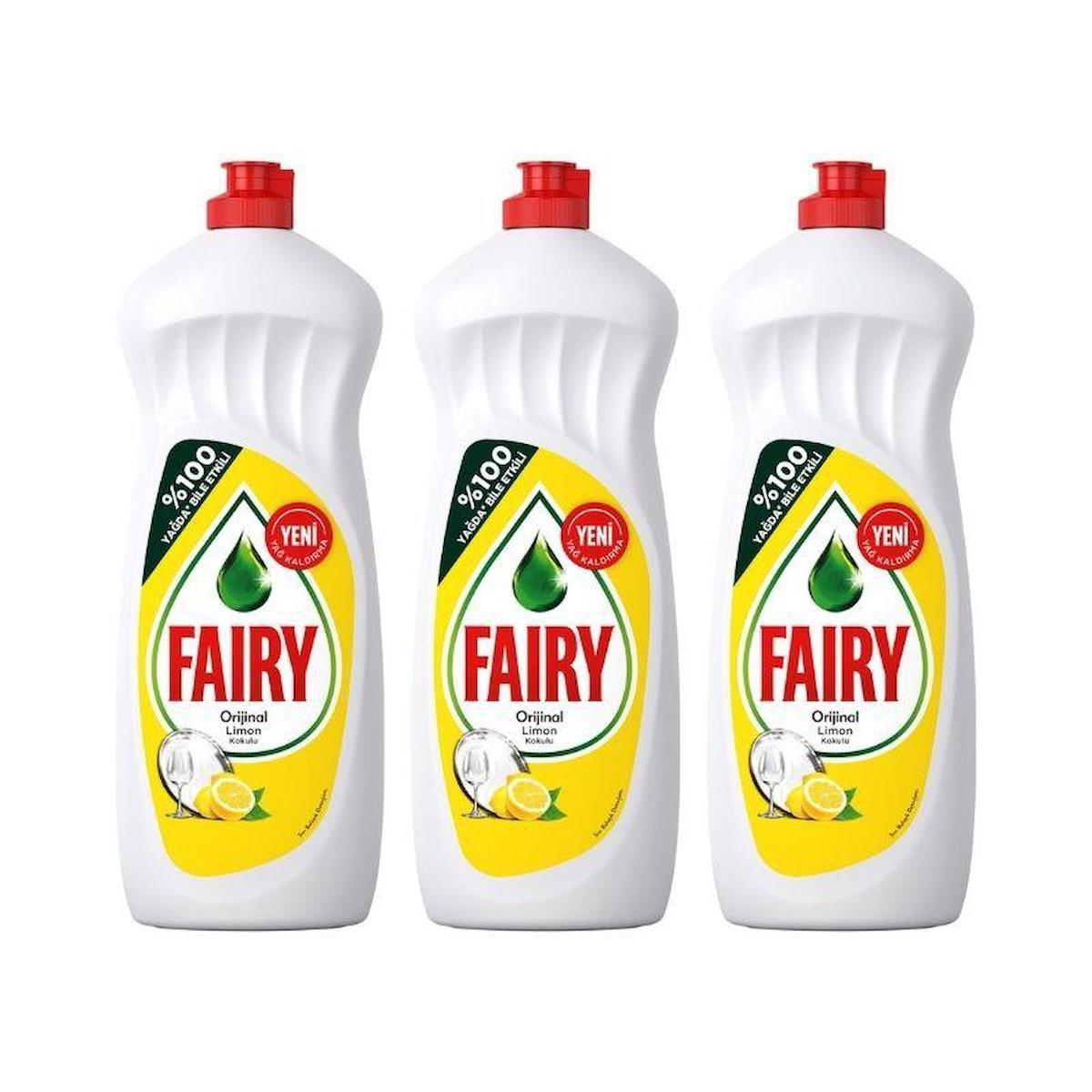 FAİRY - SIVI BULAŞIK DETERJANI LİMONLU 650ML - 3 ADET