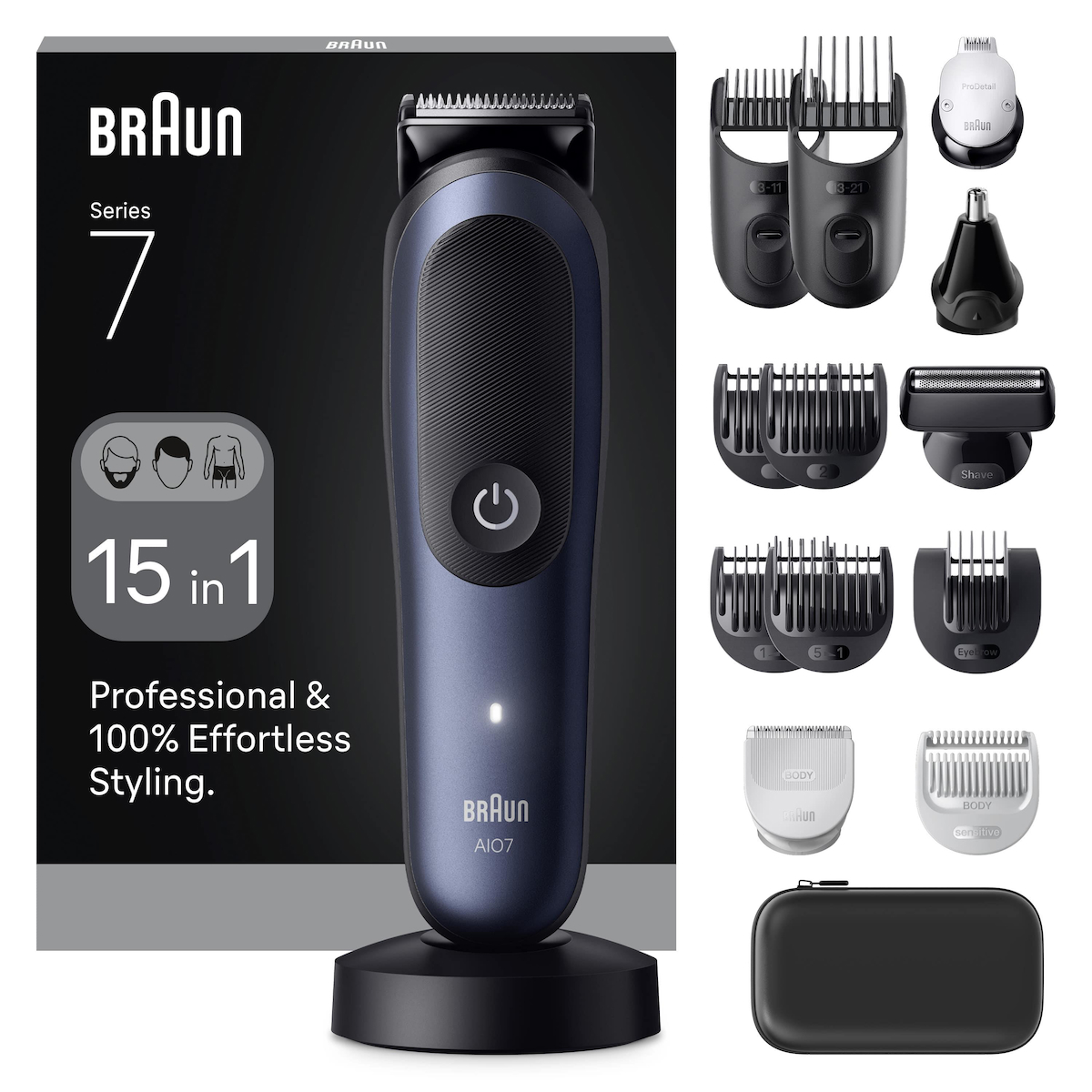 Braun Hepsi Bir Arada Series 7, 15’i 1 arada Tıraş Kiti, ProBlade, AutoSense, AIO7580
