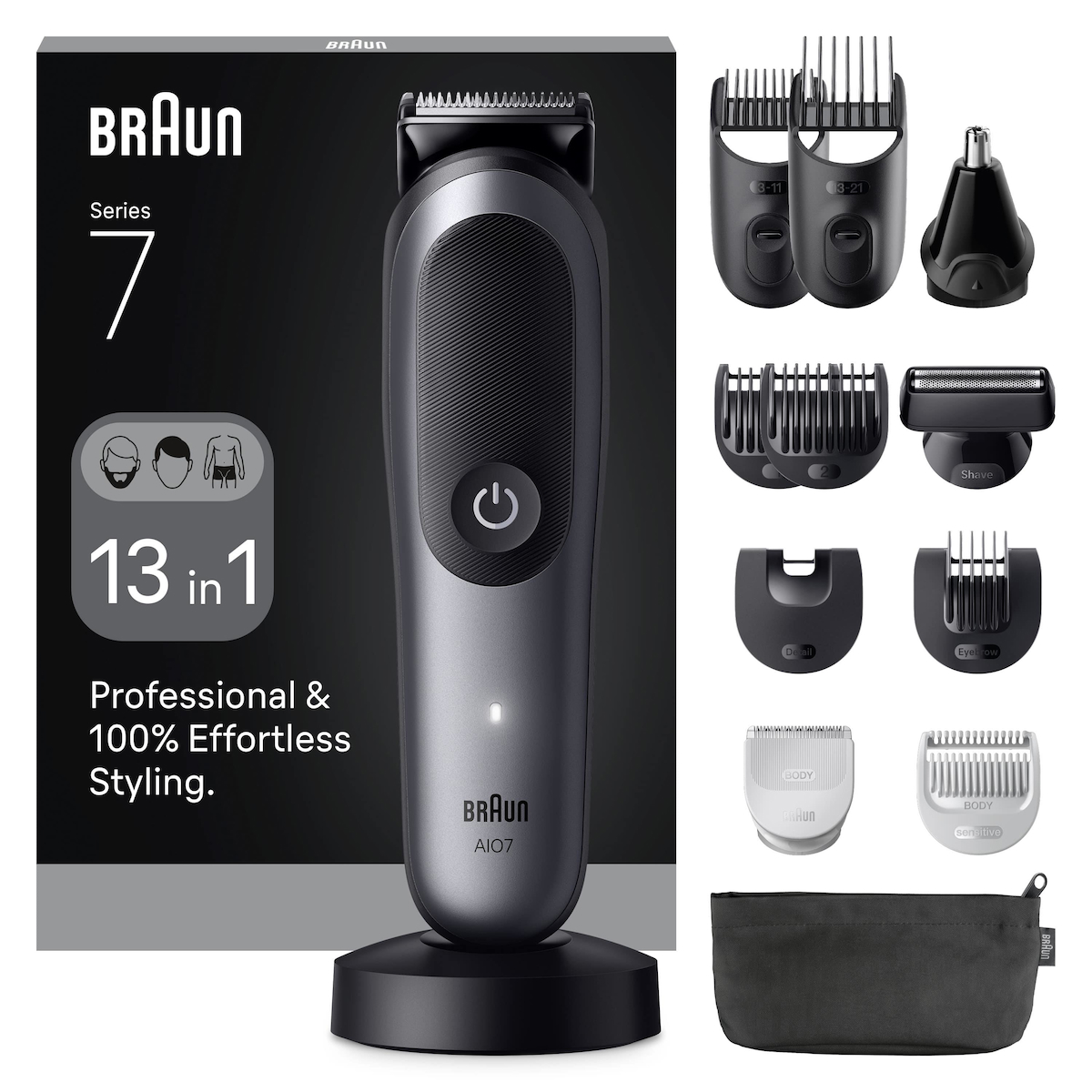 Braun Hepsi Bir Arada Series 7, 13’ü 1 arada Tıraş Kiti, ProBlade, AutoSense, AIO7560