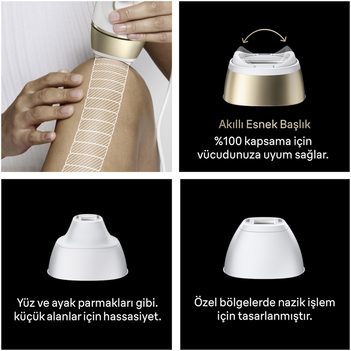 braun i̇̇pl silk·expert pro 5, evde lazerle tüy alma, çanta, gillette venus, 3 başlık, pl5351