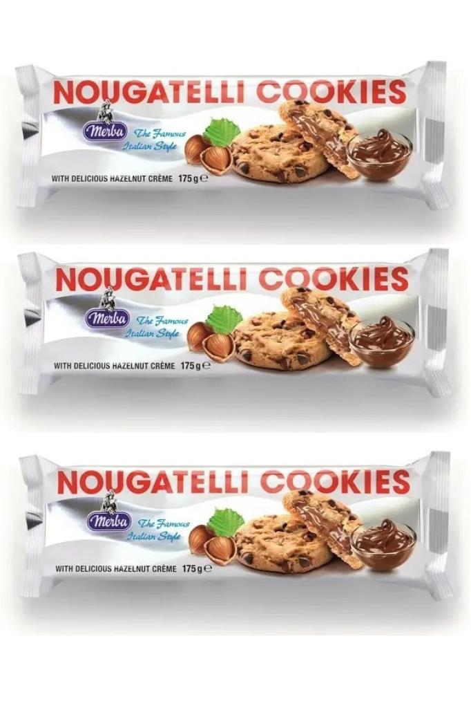 Nougatelli Cookies 175 G X 3