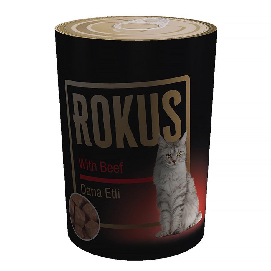 Rokus Dana Etli 410 G. Kedi Konserve  Maması