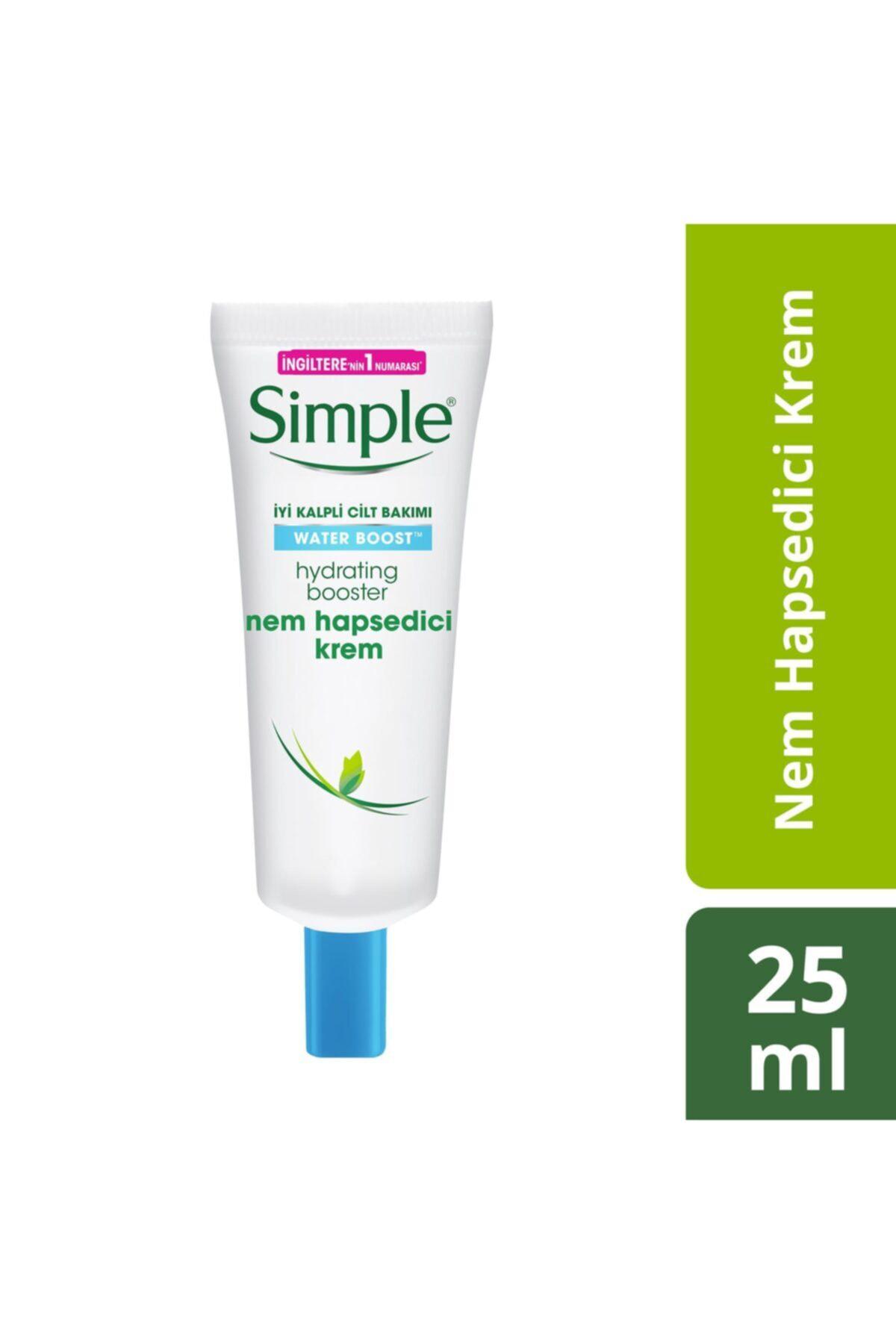 Simple Water Boost Tüm Cilt Tipleri İçin Su Bazlı Yağsız Nemlendirici Yüz Bakım Kremi 25 ml