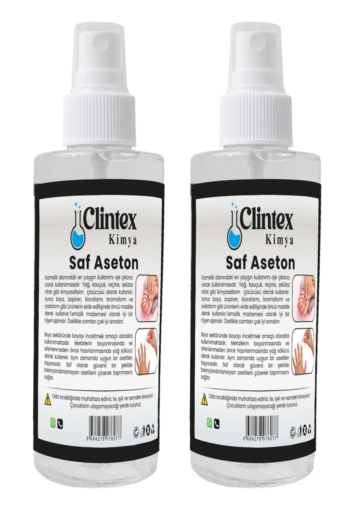 Clintex Kimya Saf Aseton %99.9 2x200 Ml