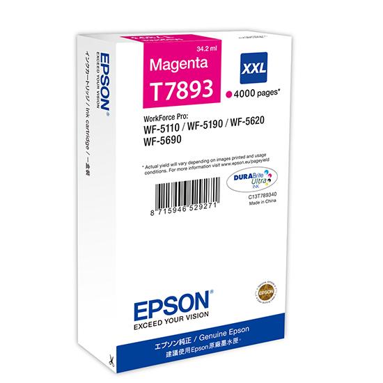 EPSON C13T789340 KIRMIZI MÜREKKEP KARTUŞ 79XXL 4.000 SAYFA WF-5110DW, WF-5190DW, WF-5620DWF, WF-5690DWF