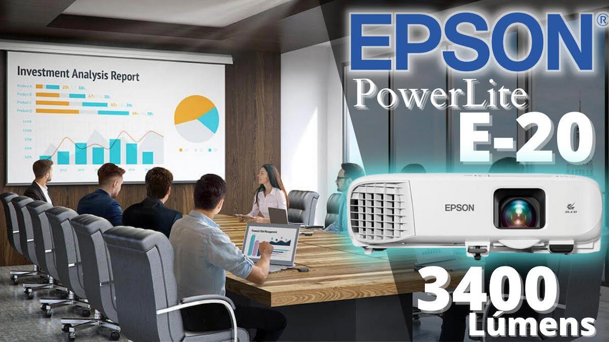 Epson EB-E20 3400 lümen 1024×768 XGA LCD Projeksiyon Cihazı