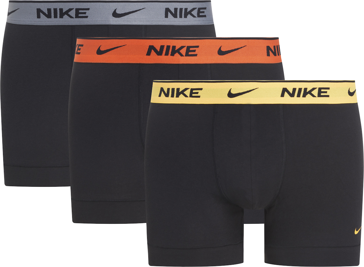 Erkek Nike Marka Logolu Elastik Bantlı Günlük Kullanıma Uygun SiyahRenkliBant Boxer 0000KE1008-MSK