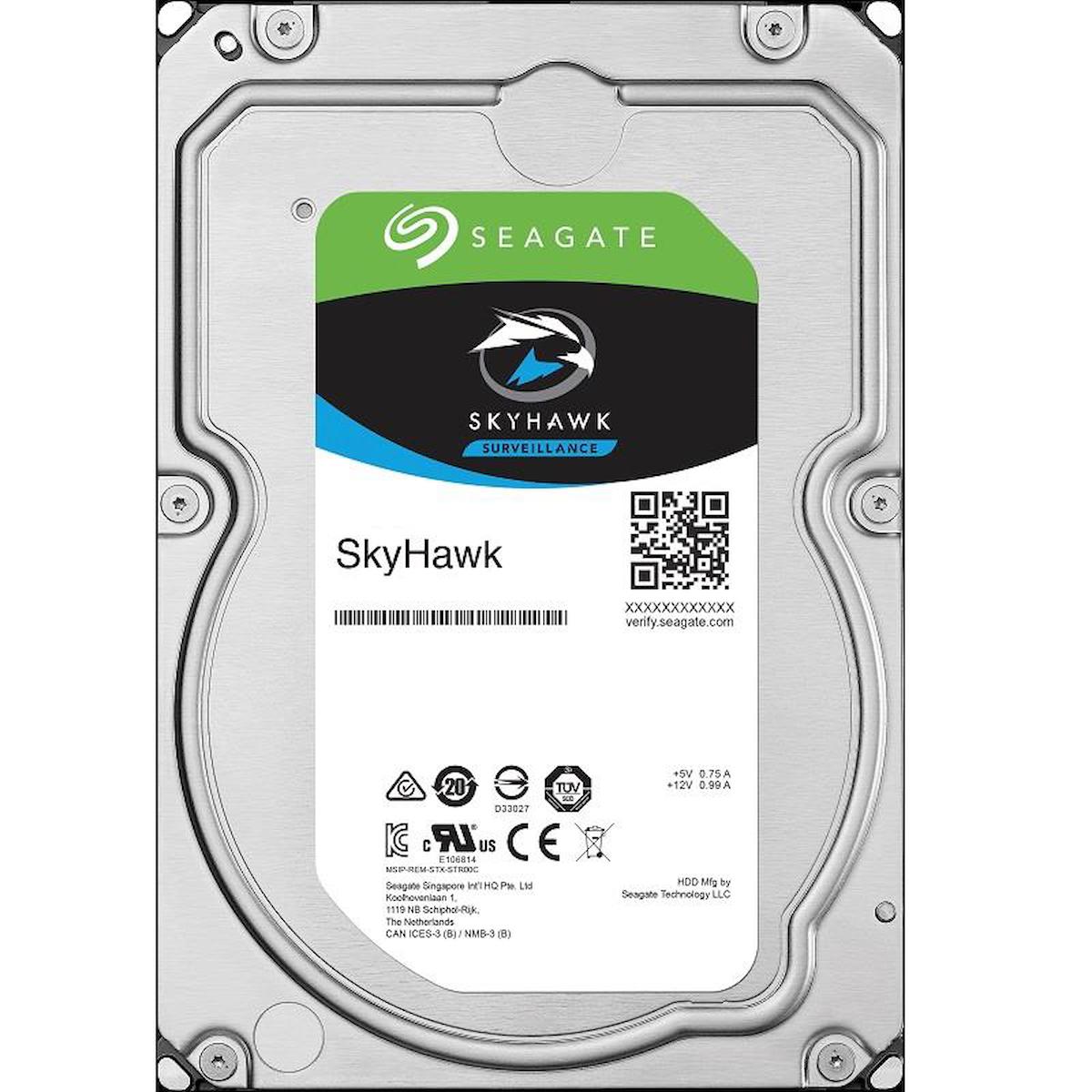 SEAGATE 3.5 4TB SKYHAWK ST4000VX005 5900 RPM 64MB SATA-3 Güvenlik Diski