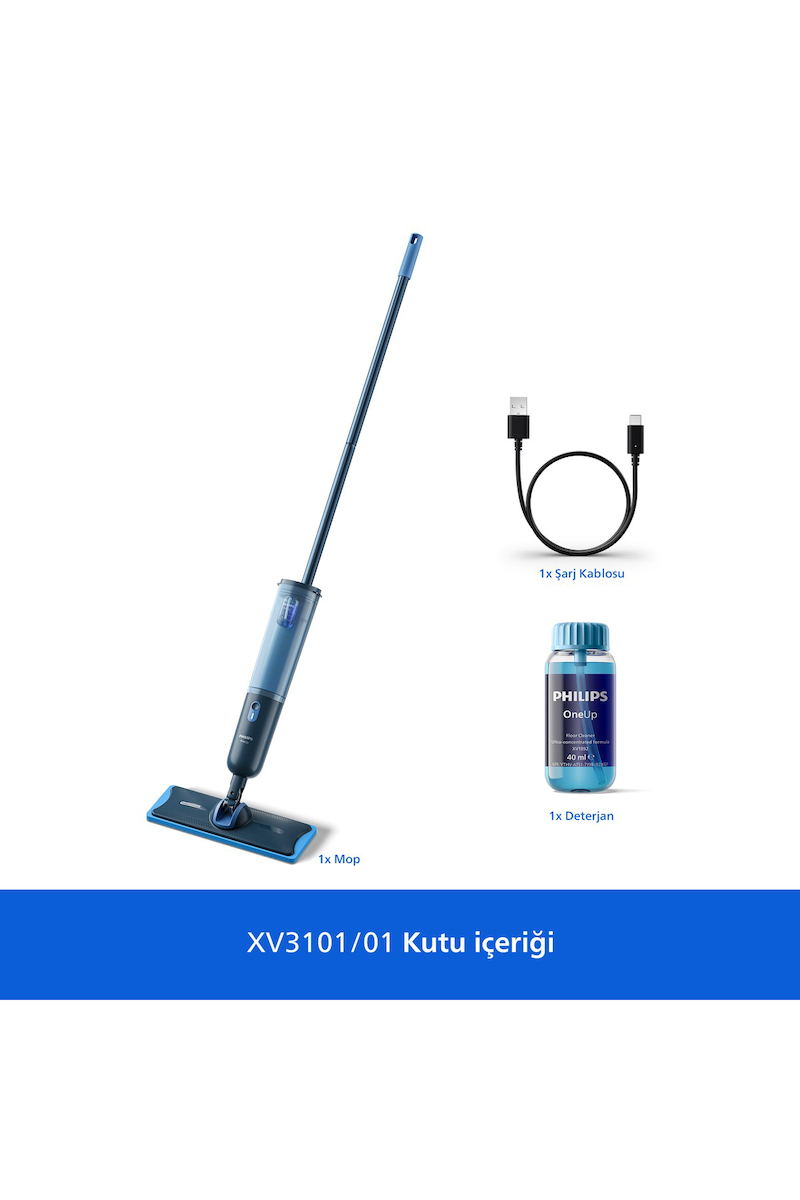 Philips OneUp 3000 Serisi XV3101/01 Elektrikli Mop