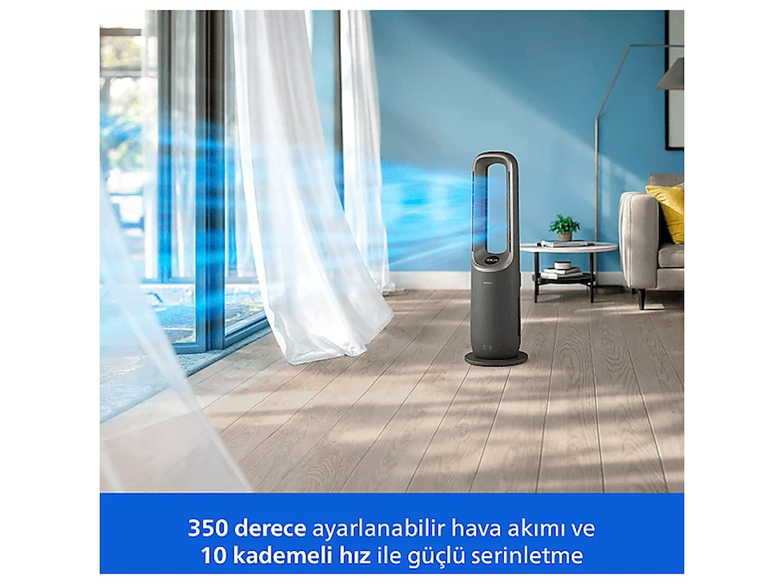 PHILIPS AMF970/10 Fan, Isıtıcı, Nemlendirici 4’ü 1 Arada Hava Temizleyici