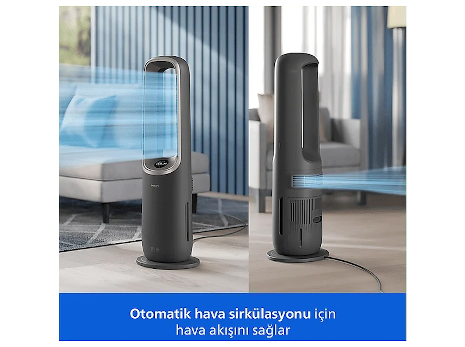 PHILIPS AMF970/10 Fan, Isıtıcı, Nemlendirici 4’ü 1 Arada Hava Temizleyici