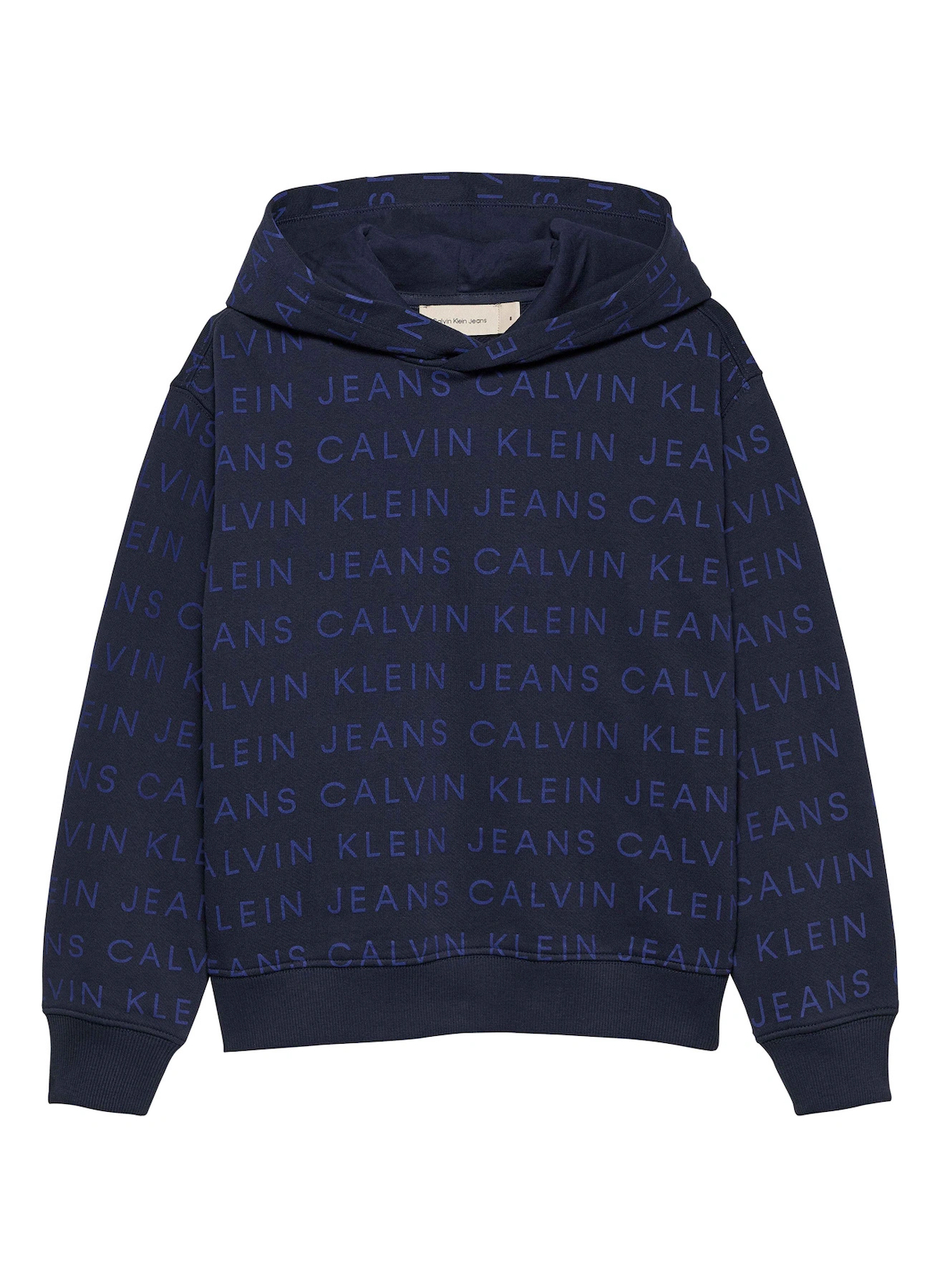 Calvin Klein Baskılı Erkek Mavi Sweatshırt IB0IB023220G8