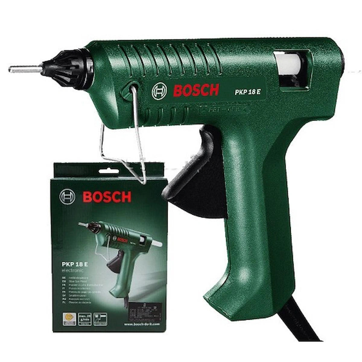 Bosch Pkp 18 E Sıcak Mum Silikon Tabancası + 1 Kg Kalın Mum Silikon + Yapıştırıcı Seti