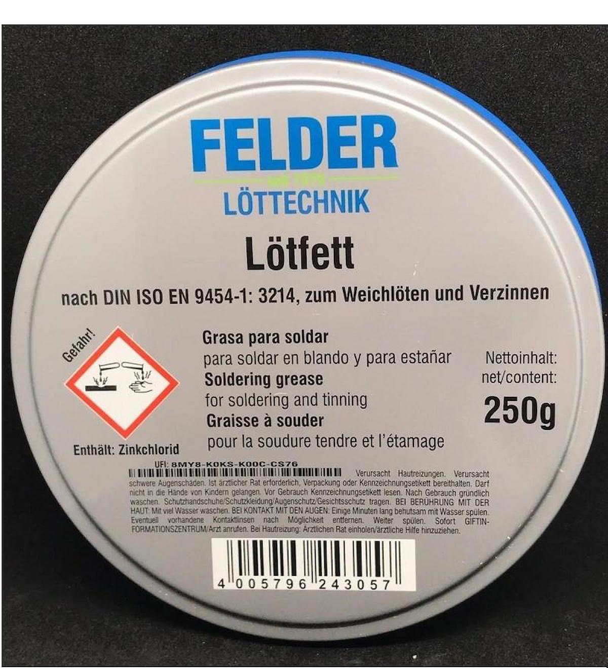 Lötfett Felder 250 Gram Kaliteli Lehim Pastası