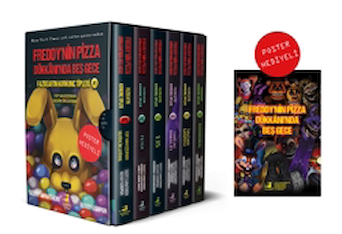 Fazbear’ın Korkunç Tipleri Serisi 6 Kitap - Poster Hediyeli Kutulu Set