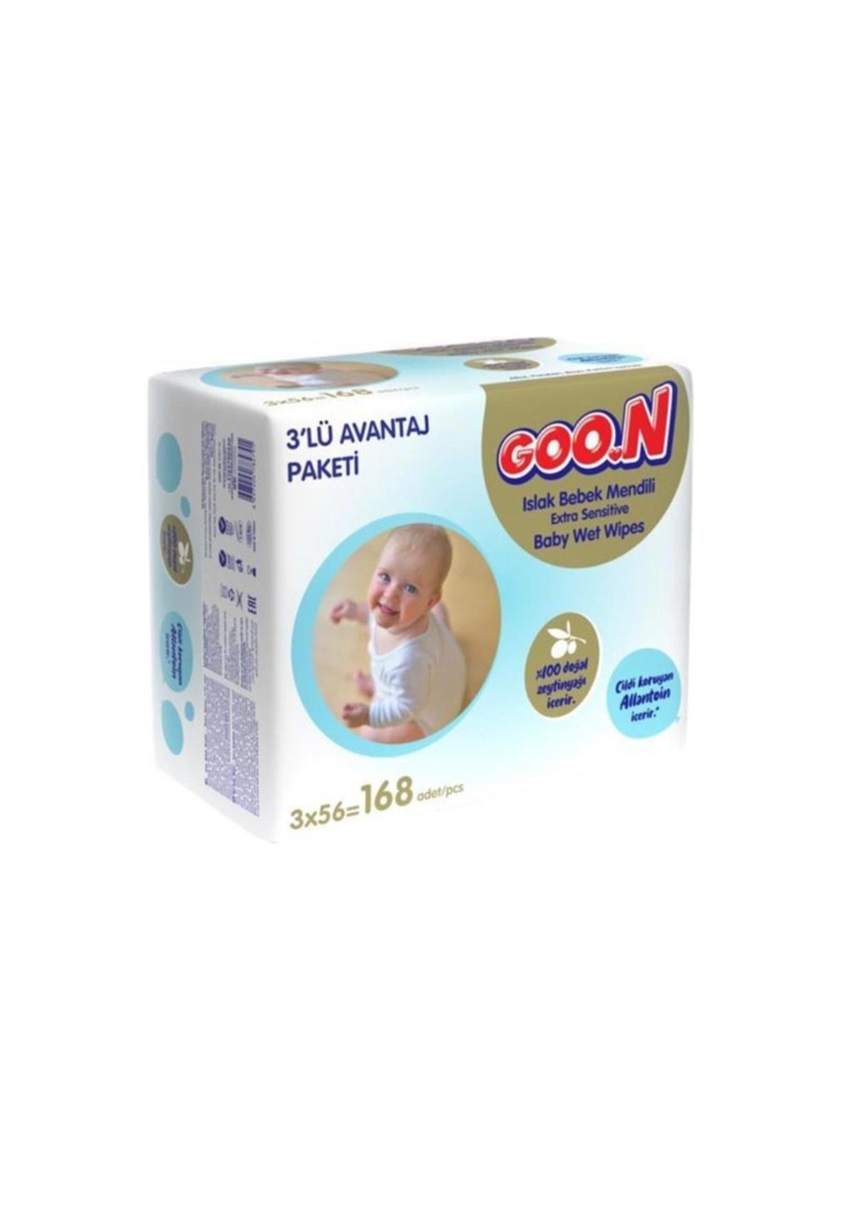 Goon Sensitive Islak Havlu 3 x 56'lı 168 Yaprak