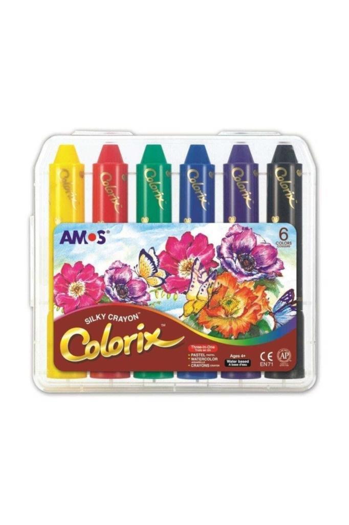 Amos Colorix 3in1 Aquarelle Pastel Boya 6 Renk CRX5PC6