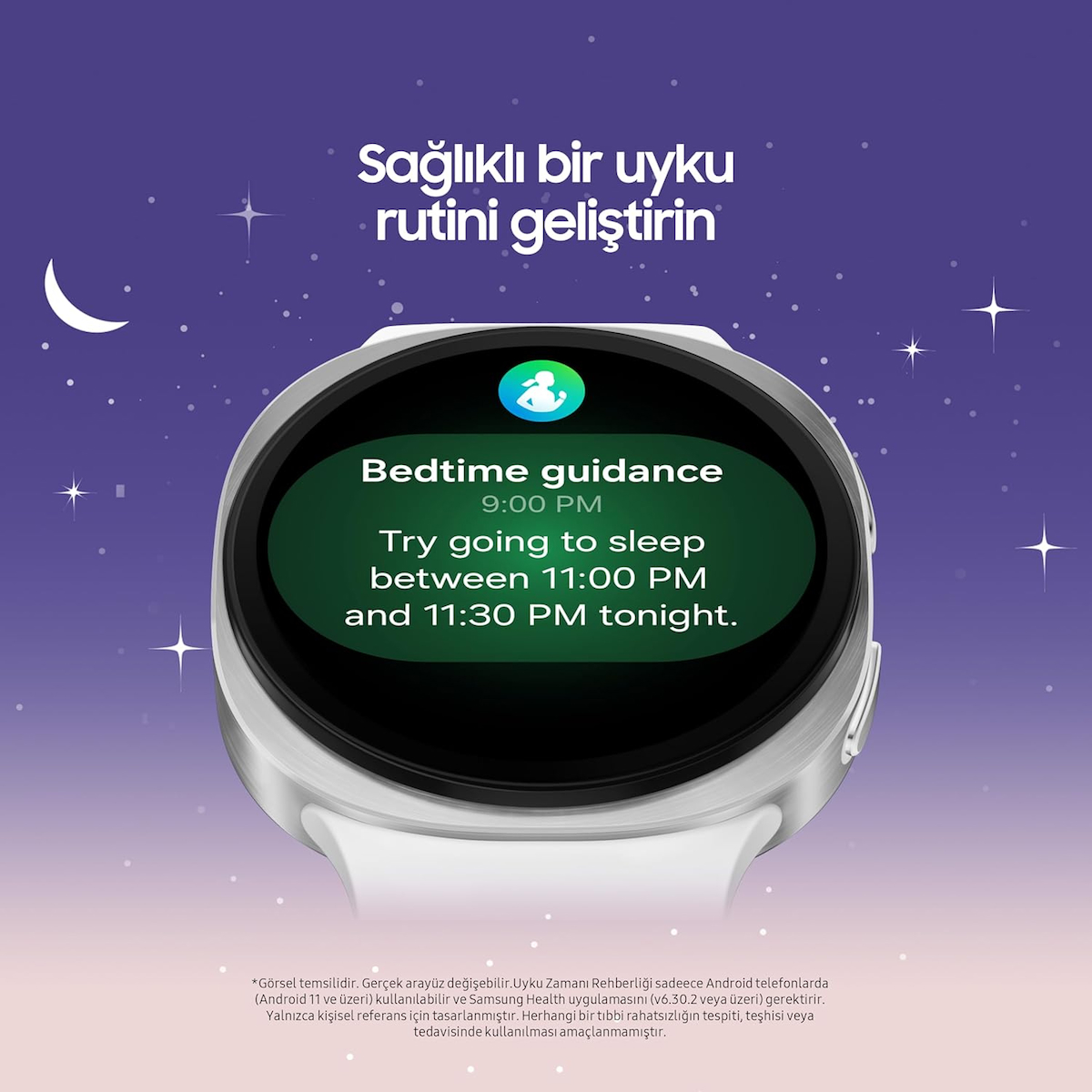 Samsung Galaxy Watch 8 44mm Gümüş Akıllı Saat